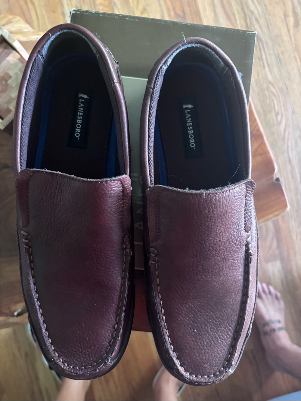 Lands' End Black Men's Slip-On Loafers